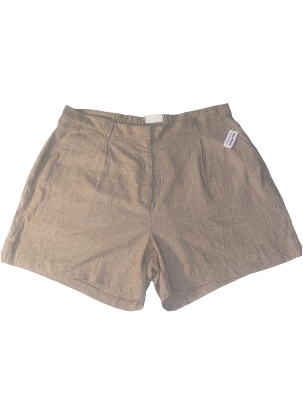 Old Navy Beige Linen-Blend Shorts